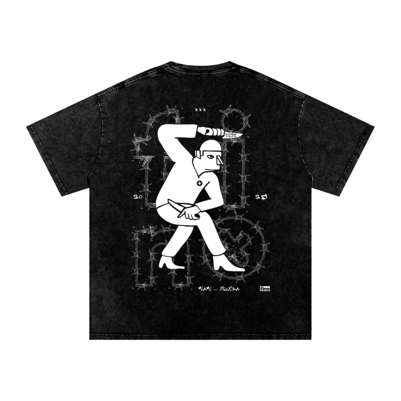 JOSE NAVAJA - Black (Washed T-Shirt)