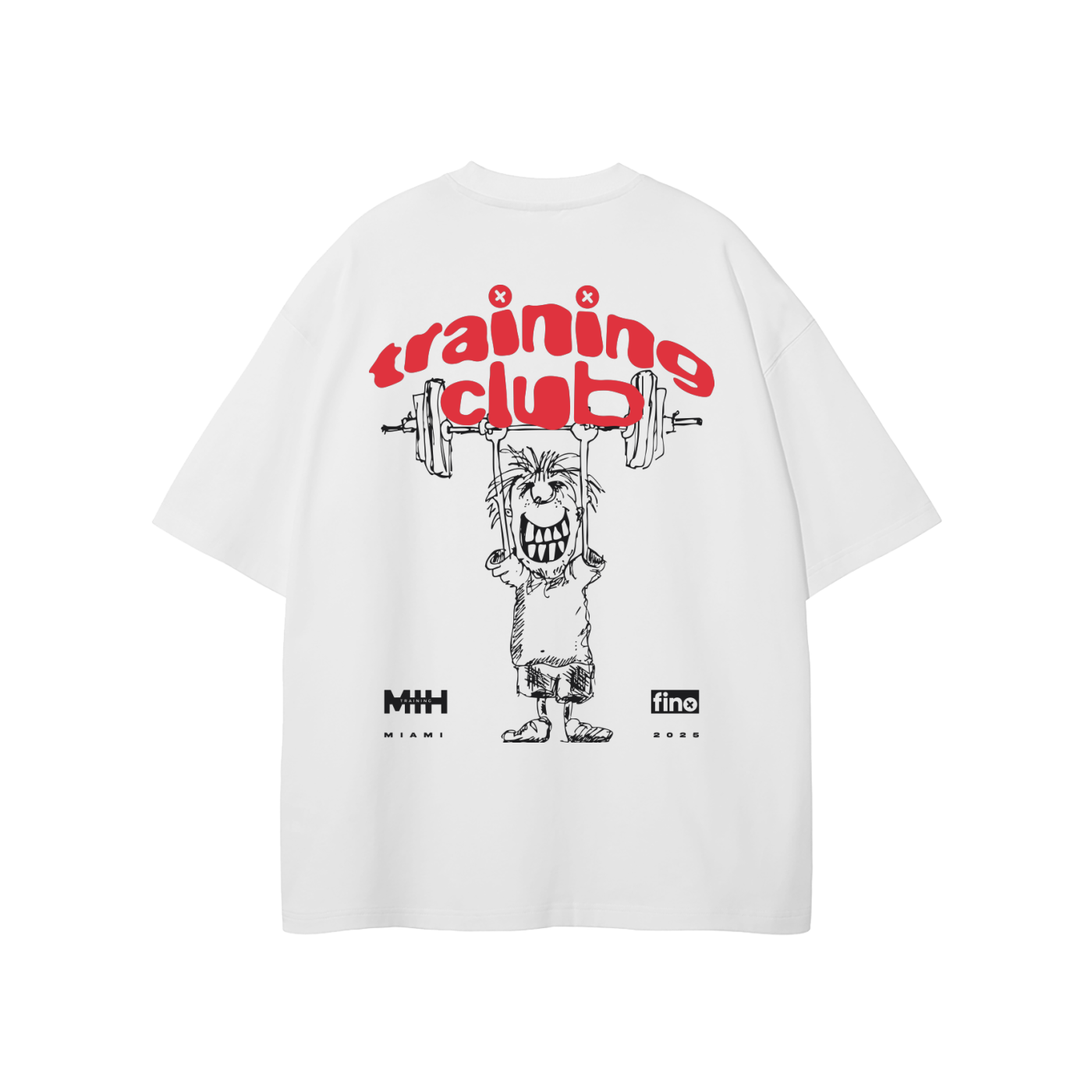 MIH Training Club - White (Oversized T-Shirt)