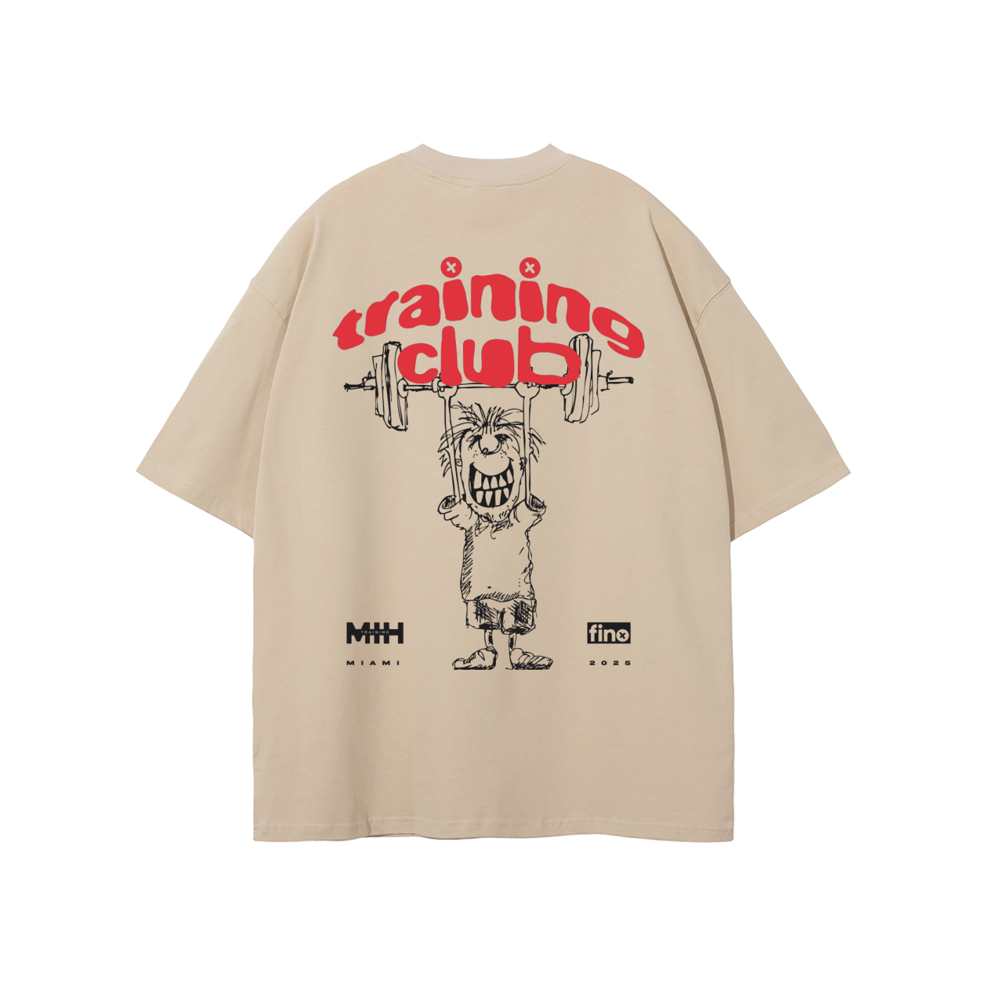 MIH Training Club - Khaki (Oversized T-Shirt)