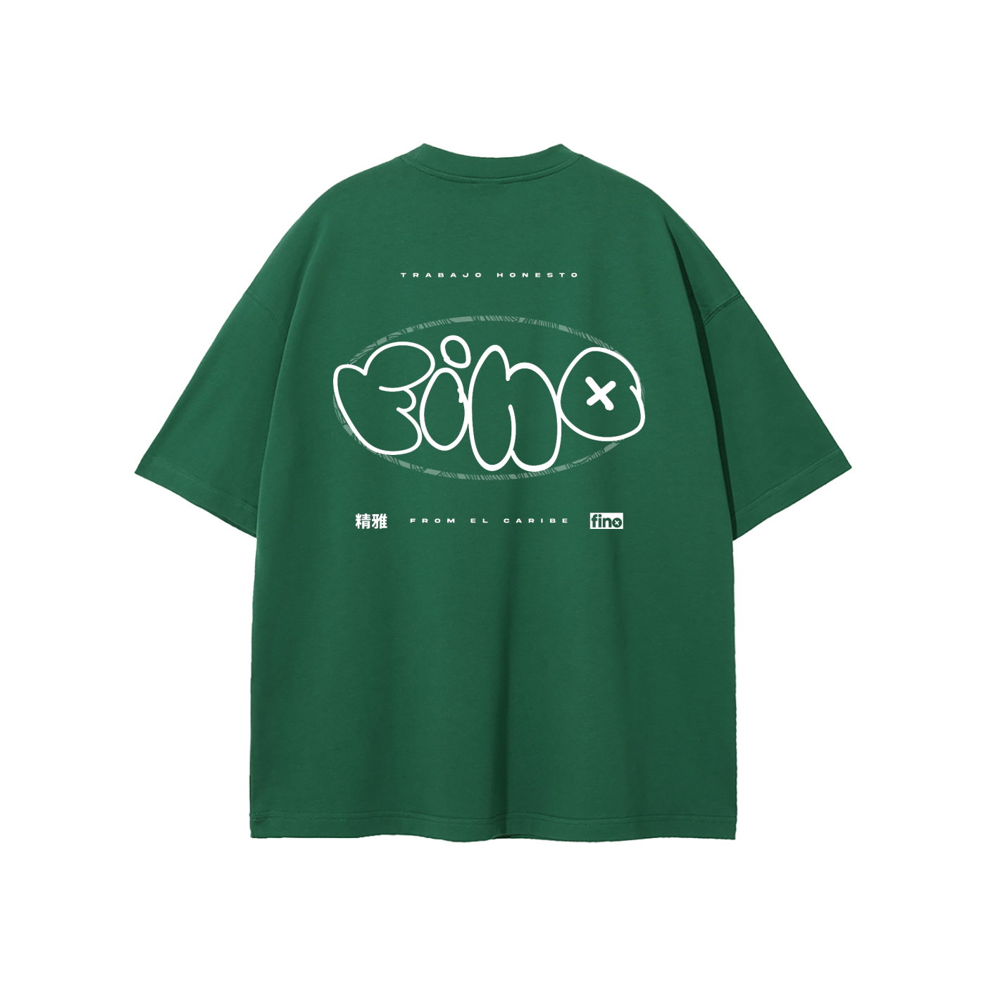 GRAFFITI - Forest Green (Oversized T-Shirt)