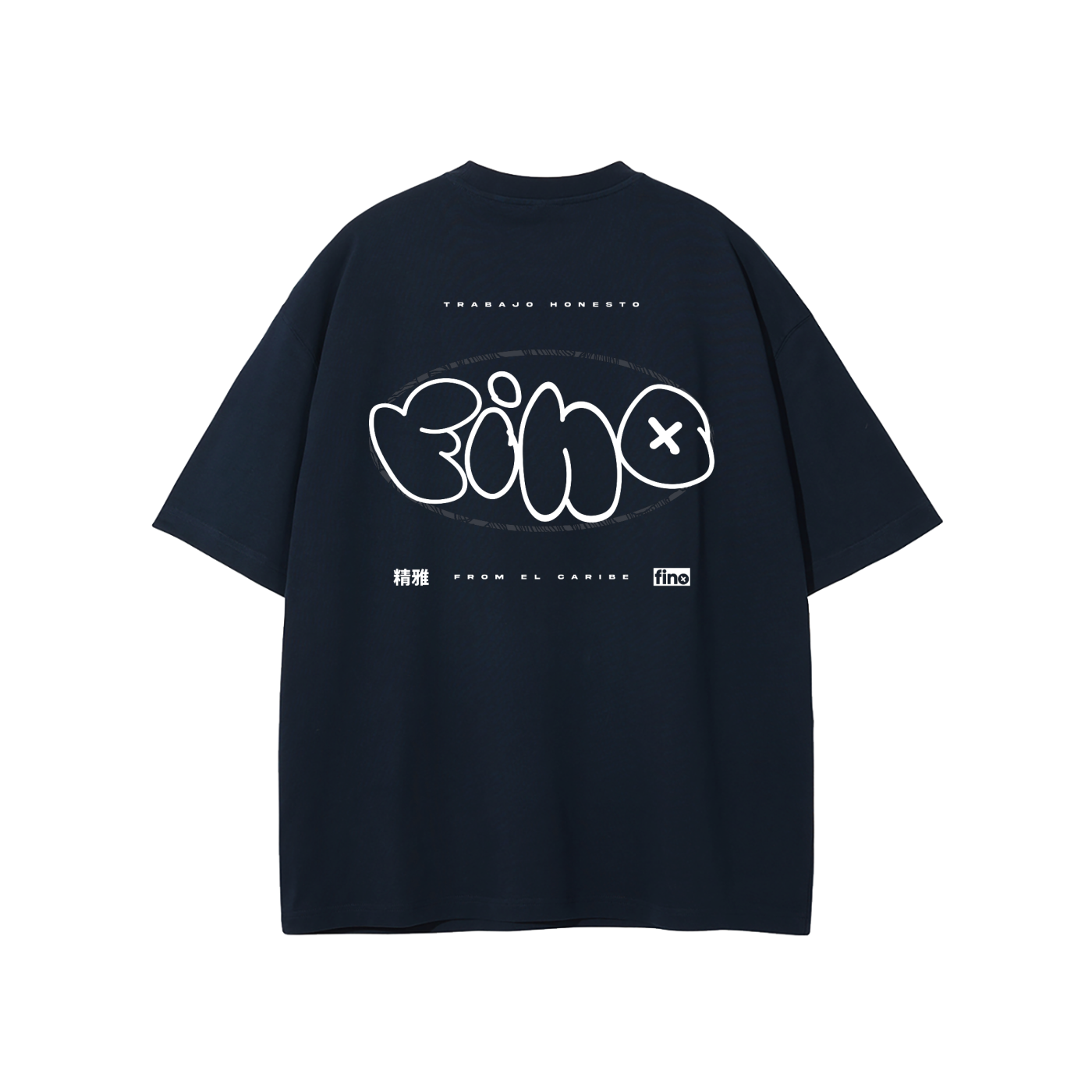GRAFFITI - Navy Blue (Oversized T-Shirt)