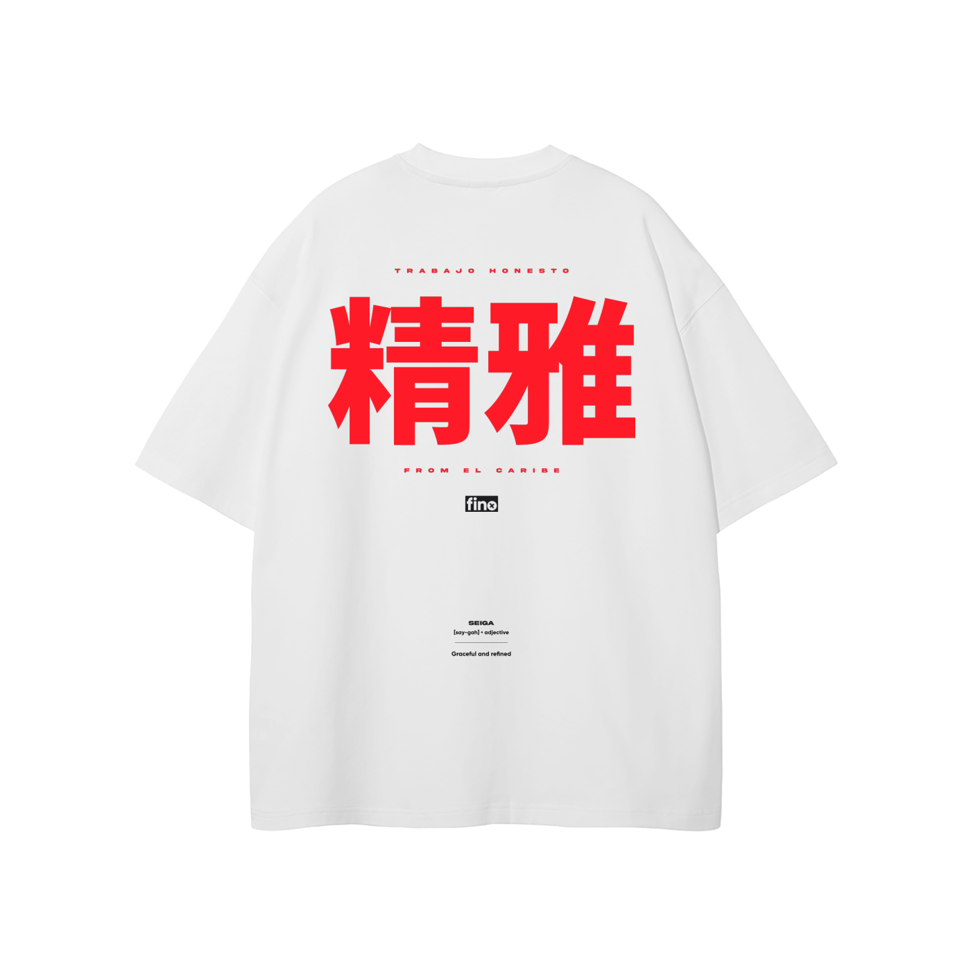 SEIGA - White (Oversized T-Shirt)